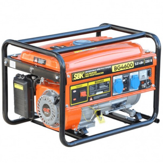 Генератор бензиновый (электростанция) SBK BG 4600 (2.8кВт)